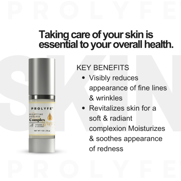 nighttime ageless complex prolyfe nontoxic skincare vegan
