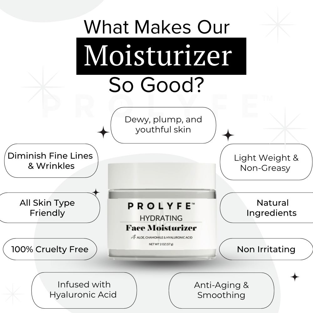 hydrating facial moisturizer prolyfe nontoxic skincare made in USA vegan cruelty free
